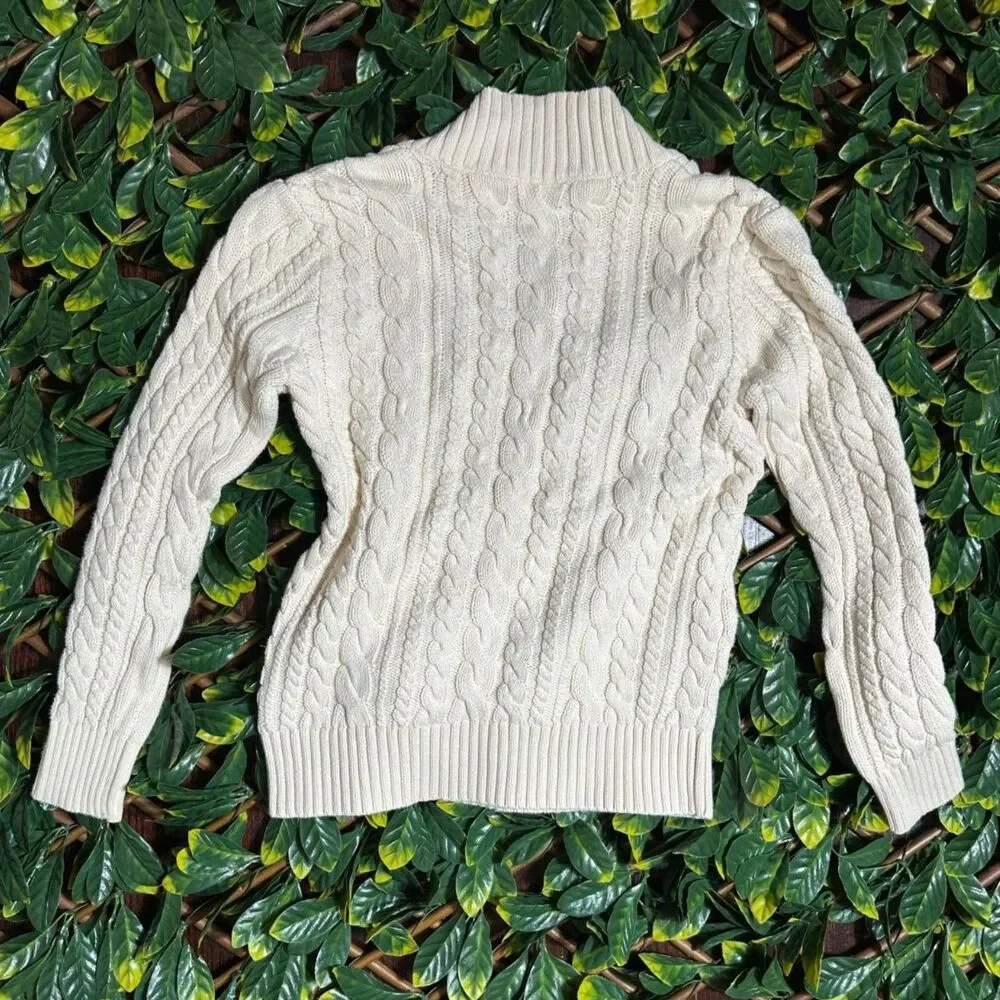 Vintage Ralph Lauren Lauren Jeans Company 100% Cotton White Sweater Size Small - Picture 5 of 7